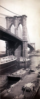 Brooklyn Bridge 1896 Poster Print showcasing historical architecture