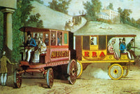 Hancock's Autopsy and Era Steam Busses 1830s Poster Print