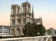 Notre Dame 1890s Poster Print showcasing the iconic architecture.