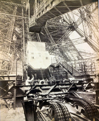 Eiffel Tower Machinery Poster Print from the 1890s showcasing vintage engineering.