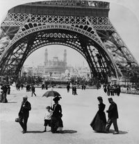 Eiffel Tower Poster Print from the Paris Expo 1900, showcasing iconic architecture.