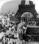 Eiffel Tower Paris Expo 1900 Poster Print showcasing the iconic landmark.