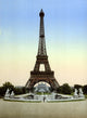 Eiffel Tower 1890s Poster Print showcasing vintage architecture.