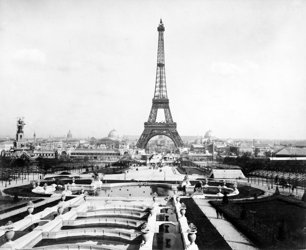 Eiffel Tower Exposition Universelle 1889 Poster Print showcasing the iconic landmark.