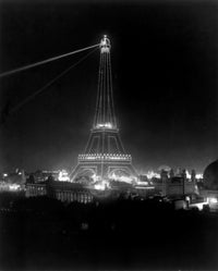 Eiffel Tower Paris Expo 1900 Poster Print showcasing the iconic structure.