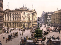 Piccadilly Circus 1890s Poster Print showcasing a historic London landmark.