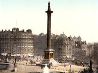 Trafalgar Square 1890s art print by Science Source on premium paper.