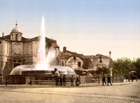 Piazza della Repubblica Acqua Pia Fountain Poster Print from the 1890s