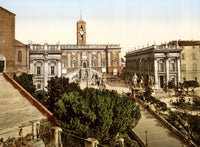 Capitoline Hill 1890s Fine Art Print showcasing historic Rome