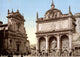 Fontana dell'Acqua Felice 1890s Poster Print showcasing historical architecture.