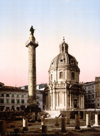 Trajan's Column Poster Print showcasing historical architecture.