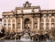 Trevi Fountain 1890s Poster Print showcasing Baroque architecture