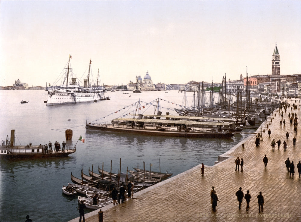 SMY Hohenzollern Venice 1890s Poster Print