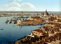 Venice, 1890s Poster Print showcasing the iconic canals and architecture.