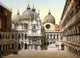 Doge's Palace Courtyard poster print, 1890s historical artwork.