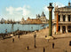 Piazzetta, Piazza San Marco 1890s poster print showcasing Venice's iconic architecture.