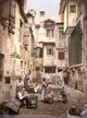 Ventian Courtyard Poster Print showcasing 1890s artwork.