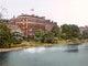 Vintage poster print of Shelbourne Hotel in Dublin, Ireland from the 1890s.