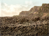 Giant's Causeway 1890s Poster Print showcasing stunning natural beauty.