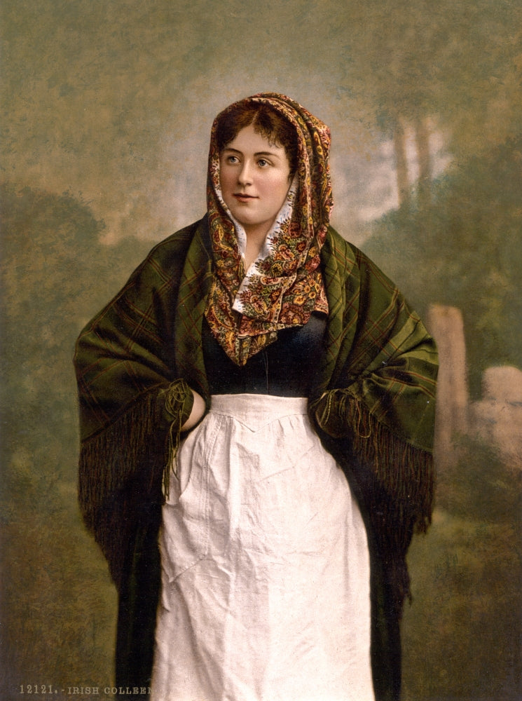 Irish Colleen Poster Print from the 1890s - Art Print