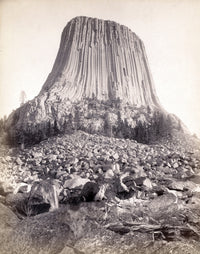 Devils Tower 1890 Poster Print showcasing the iconic natural monument.