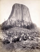 Devils Tower 1890 Poster Print showcasing the iconic natural monument.