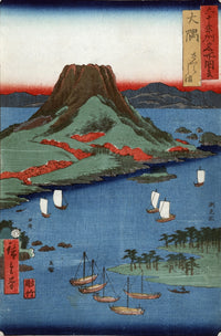 Sakurajima Volcano 1854 Poster Print showcasing nature's beauty.