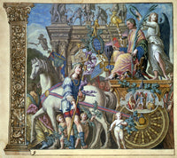 Triumphal Procession of Julius Caesar Poster Print showcasing historical event