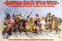 Buffalo Bill's Wild West Rough Riders Poster Print showcasing the excitement of the American West.