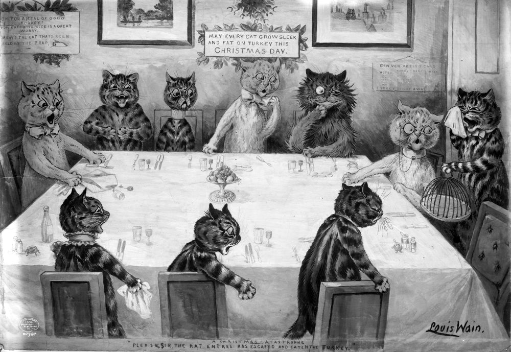 A Christmas Catastrophe vintage poster print from 1906.