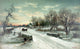 Christmas Morn Poster Print showcasing a festive holiday scene.