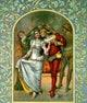Christmas Mistletoe Poster Print featuring festive mistletoe design.