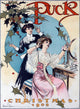 Puck Christmas 1908 Vintage Poster Print showcasing festive holiday art.