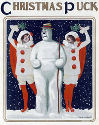 Puck Christmas 1913 Poster Print featuring vintage holiday artwork.