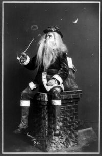 Vintage 1900 Santa Claus Poster Print in multiple sizes.
