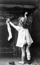 Vintage Hanging Christmas Stocking Poster Print from 1901