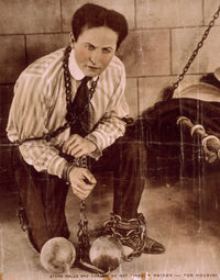 Harry Houdini poster print showcasing the legendary magician's iconic image.