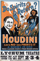 Do Spirits Return? Houdini Says No 1909 Poster Print