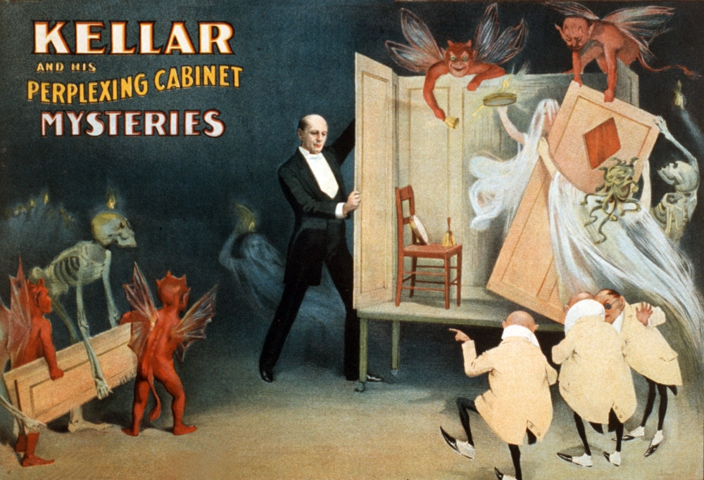 Harry Kellar American Magician Poster Print showcasing vintage magic performance.