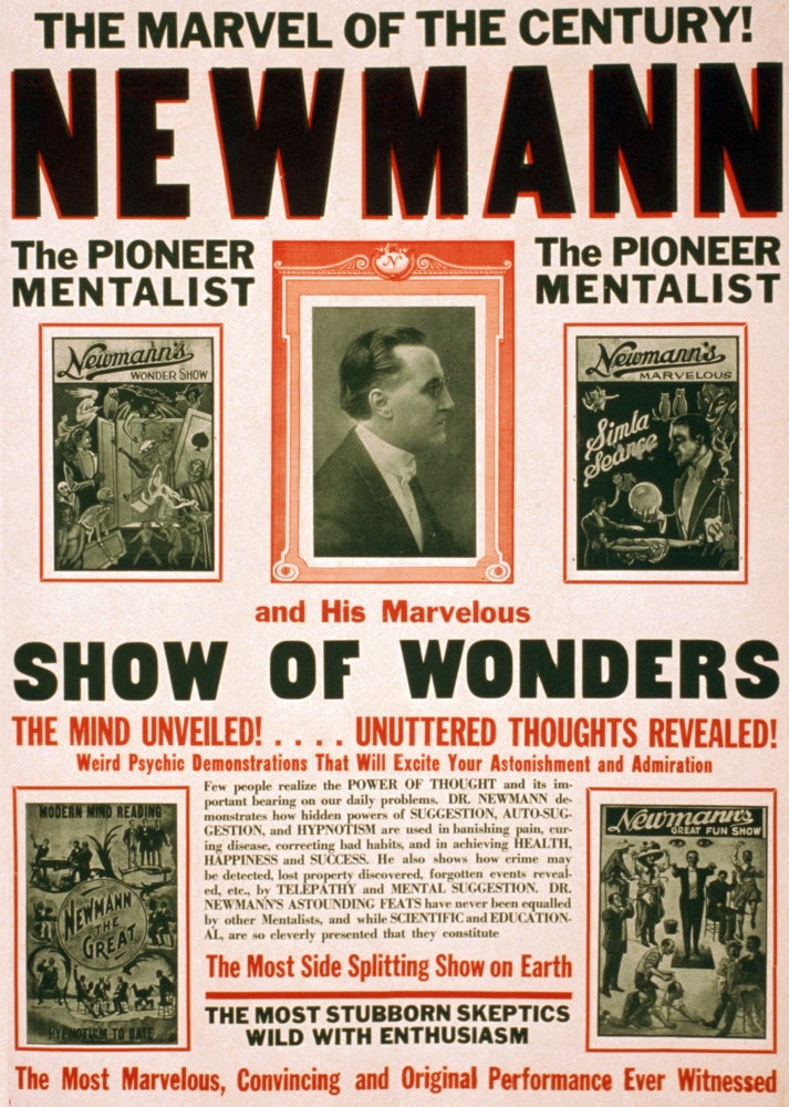 C.A. George Newmann American Hypnotist Poster Print