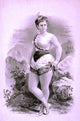 American Burlesque Costume, 1879 Poster Print showcasing vintage fashion
