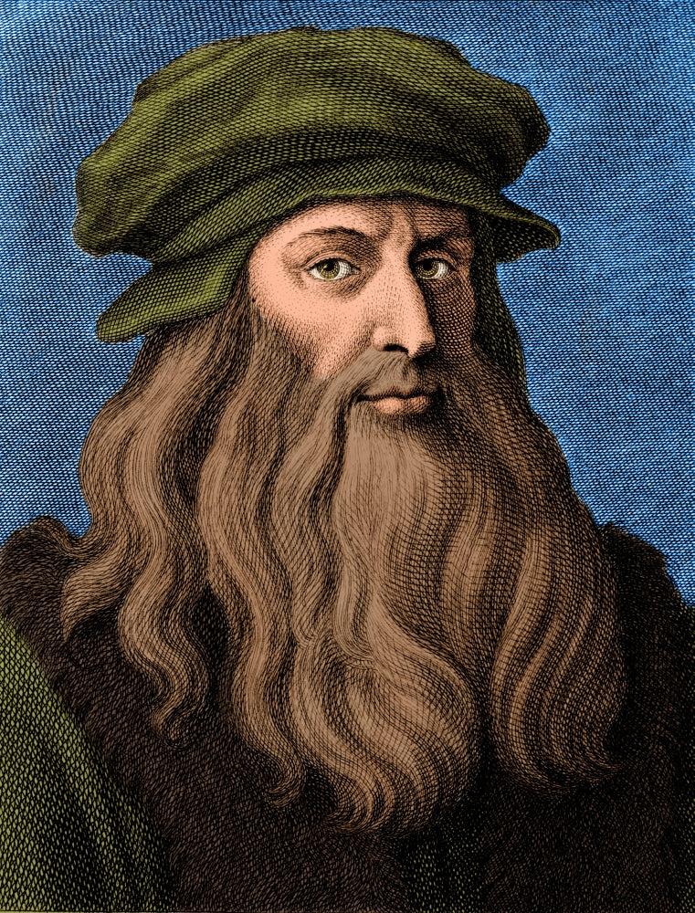 Leonardo da Vinci Italian Renaissance Polymath Poster Print