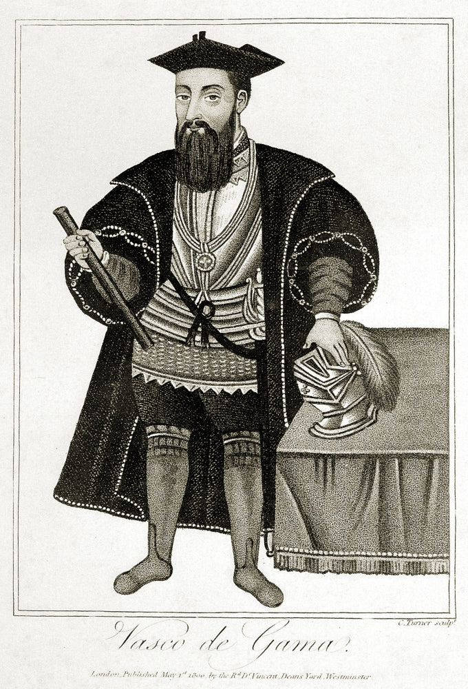 Vasco da Gama Poster Print showcasing the Portuguese explorer