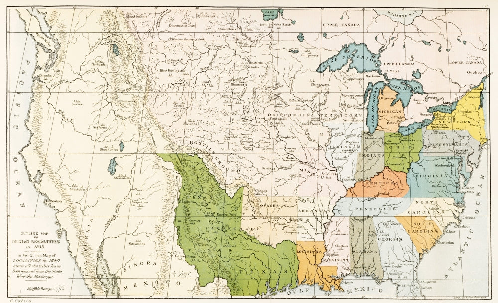 North American Indian Tribes Poster Print by Science Source