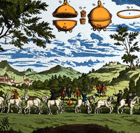 Magdeburg Hemispheres 17th Century Poster Print showcasing historical engineering.