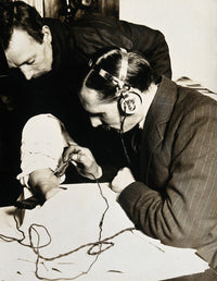Vintage Surgery Using Probe to Locate Bullet Poster Print