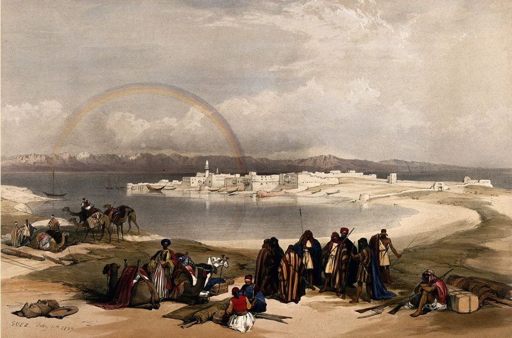 Suez and Rainbow 1849 Poster Print by Science Source