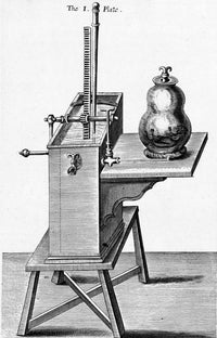 Boyle's Second Air-Pump, 1669 Poster Print showcasing early scientific innovation.
