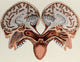 Human Head Cross Section Poster Print showcasing anatomical details.