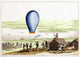 First Arctic Balloon Launch 19th Century Poster Print showcasing historical ballooning.